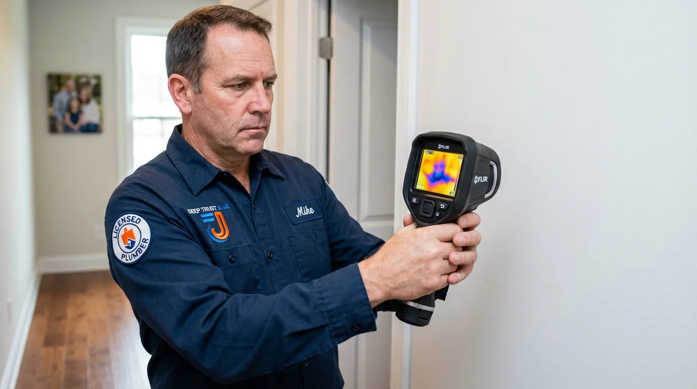 Thermal imaging leak detection by Johns Plumbing LLC in Millbrae
